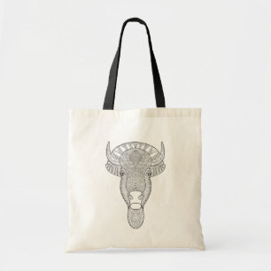 Tote Bag Tête de Taureau de style