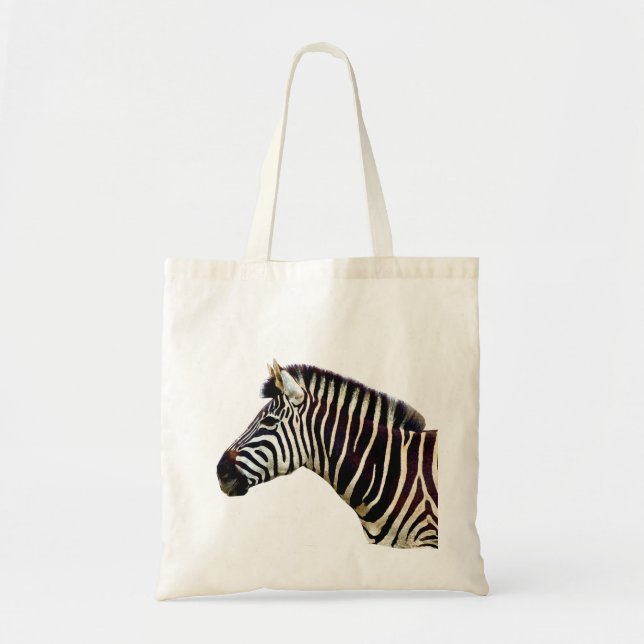 Tote Bag Tête de zèbre à l'épaule (Devant)