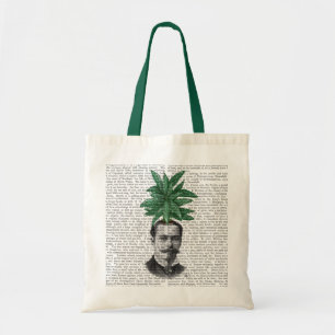 Tote Bag Tête d'usine de tête d'arbre chinois