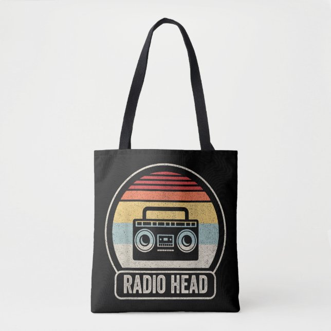 Tote Bag Tête radio Vintage (Devant)