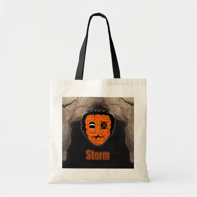 Tote Bag Têtes vaudou ~ Grotte (Devant)