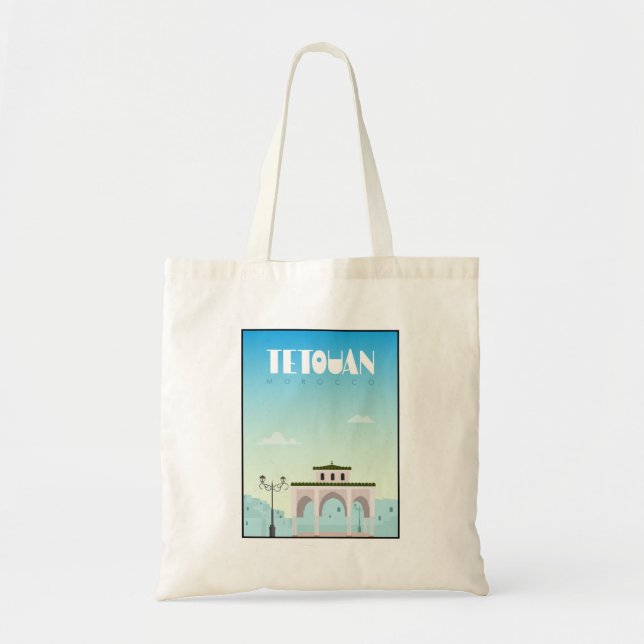 Tote Bag Tétouan, Maroc poster de voyage (Devant)