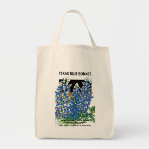 Tote Bag Texas Blue Bonnet Étiquette de paquets de semences