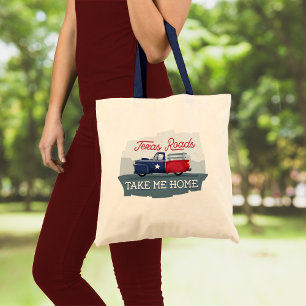 Tote Bag Texas Roads, ramenez-moi chez moi