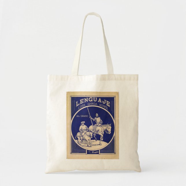 Tote Bag Texte de langue espagnole Don 1962 don Quichotte (Devant)