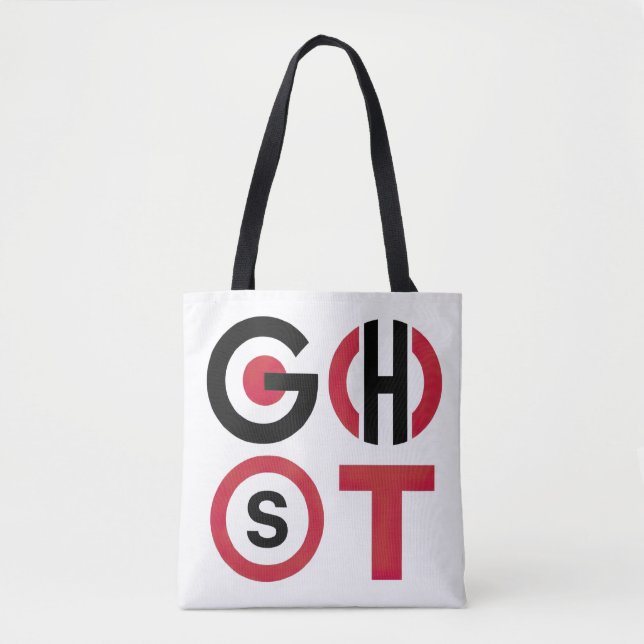 Tote Bag Texte du fantôme (Devant)