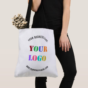 Tote Bag Texte du logo de l'entreprise personnalisé Fourre-