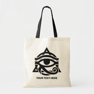 Tote Bag Texte et couleur personnalisés OEil du Horus