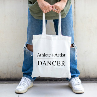 Tote Bag Texte personnalisé Athlète & Artiste Danseur Simpl