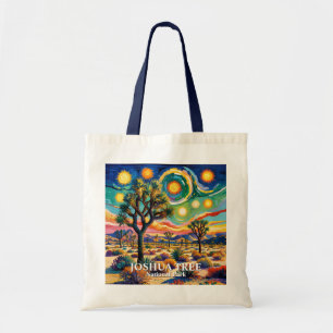 Tote Bag Texte personnalisé Joshua Tree Van Gogh Désert col