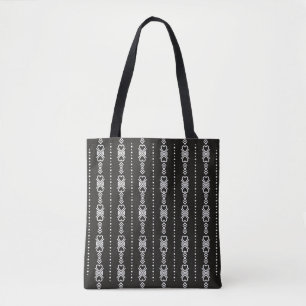 Tote Bag texture cardiaque aztèque Abstraite