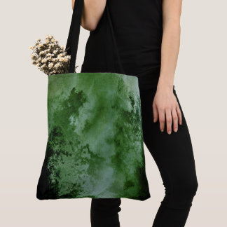 Tote Bag Texture de coins noirs grunge à l'aquarelle person
