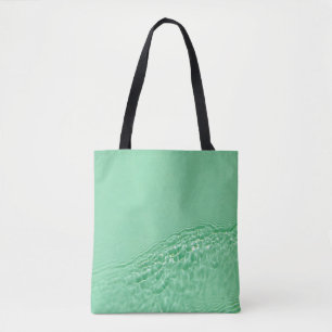 Tote Bag Texture de surface de l'eau claire couleur bleu à 