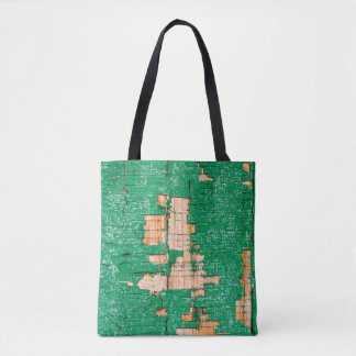 Tote Bag Texture d'une vieille clôture en bois avec peintur