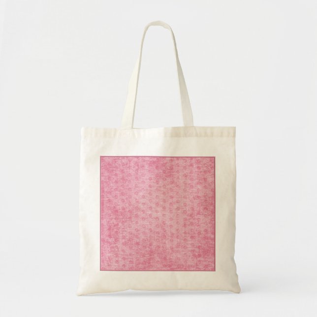 Tote Bag Texture Nubby rose de tissu de Chenille (Devant)