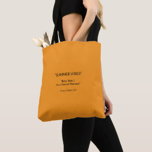 Tote Bag Texture Orange Rétro – Art pour l'ambiance estival