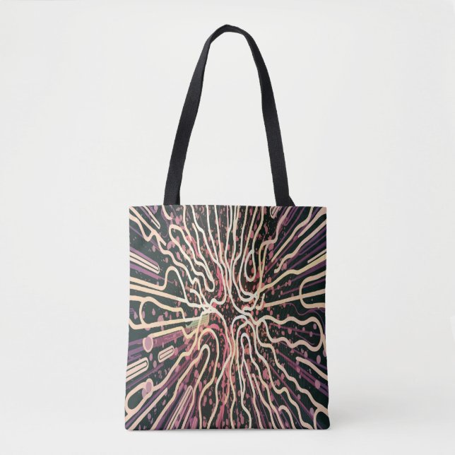 Tote Bag Texture par bandes (Devant)