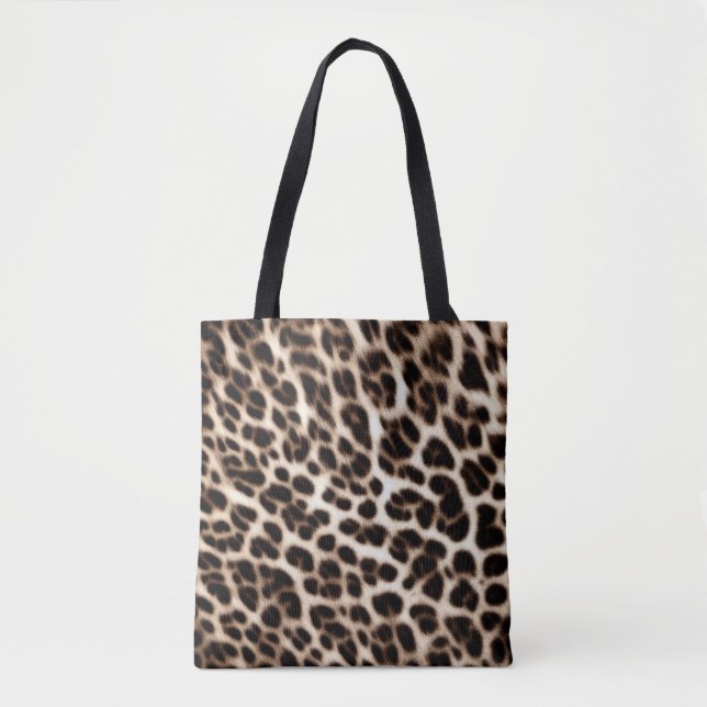 Tote Bag texture poster de animal peau de fourrure cheetah  (Devant)