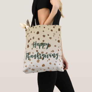 Tote Bag Thanksgiving Acorns