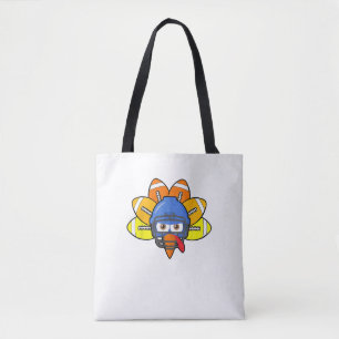 Tote Bag Thanksgiving American Football Youth Shirt, Turqui