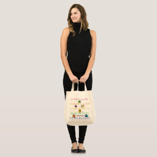Tote Bag "the alphabet book" - book cover - Grocery Tote