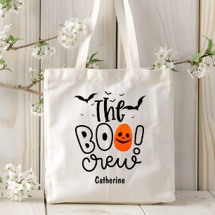Tote Bag The Boo Crew Personalized Name   Halloween