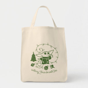 Tote Bag The Child Que la Force joyeuse soit avec vous -