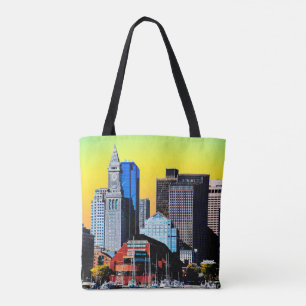Tote Bag The Custom House Boston USA Poster Card Magnet