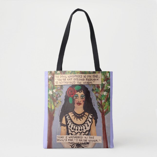 Tote bag-The devil whispered in my ear (Front)