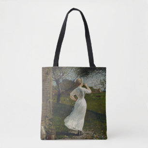 Tote Bag The Dinner Horn par Winslow Homer