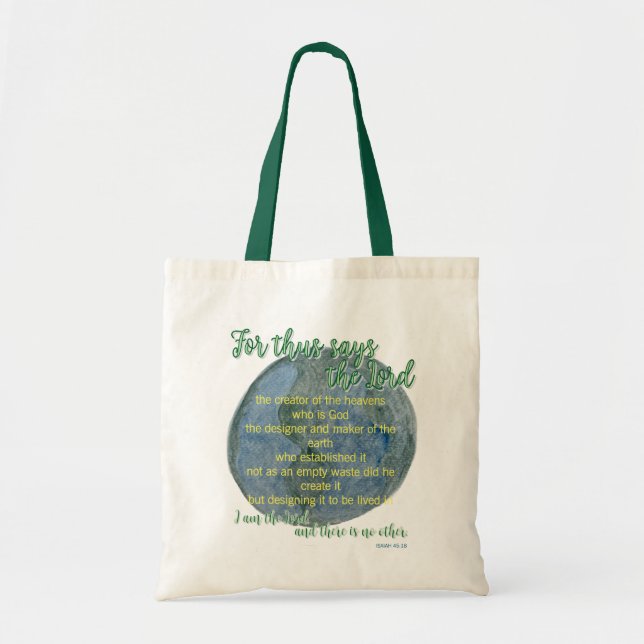 Tote Bag The Earth He Formed (Devant)