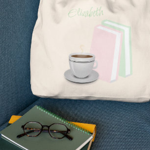 Tote Bag Thé et livres Baby Shower