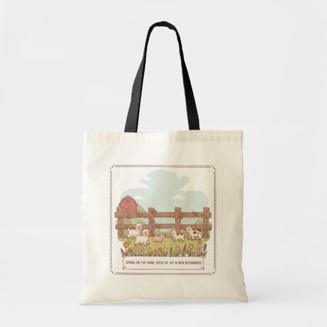Tote Bag the farms animals  (Devant)