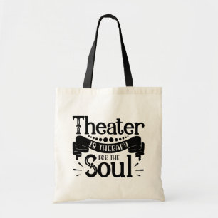 Tote Bag Theater  Mask Musical Broadway Actor Actress Gift