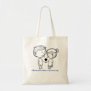 Tote Bag Thème de couple pour la Saint-Valentin Design