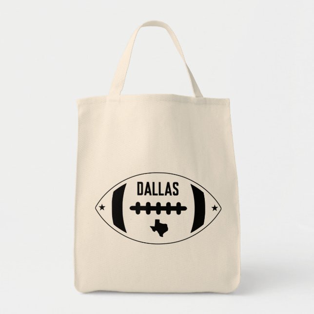Tote Bag Thème De Football Dallas (Devant)