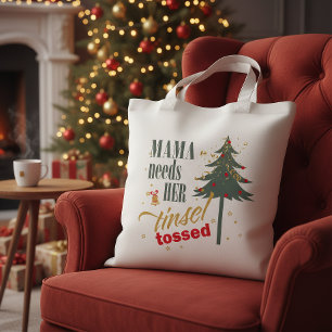 Tote Bag Thème de Noël drôle Maman a besoin d'une pièce d'i