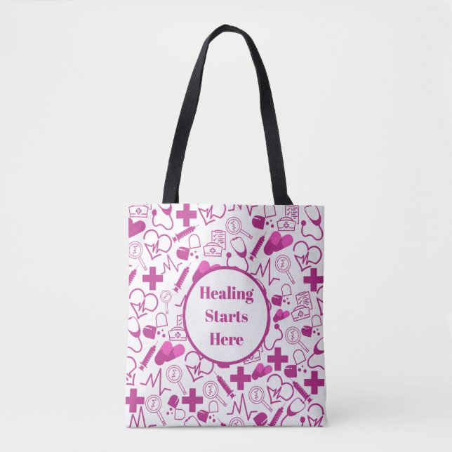 Tote Bag Thème Médicale personnalisé Professionnel de la sa (Devant)