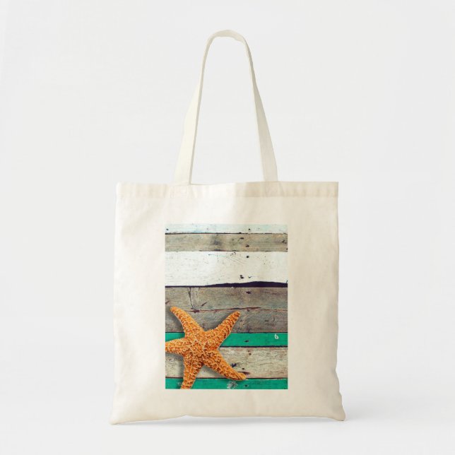 Tote Bag Thème Plage Starfish Mariage Rustique (Devant)