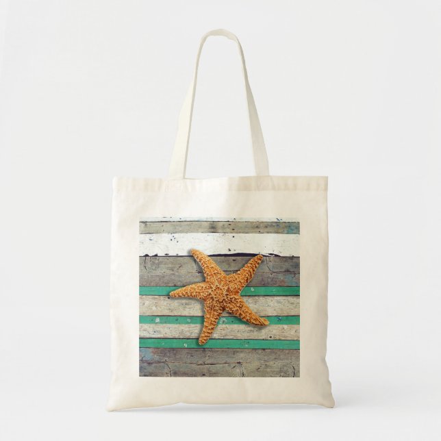 Tote Bag Thème Plage Starfish Mariage Rustique (Devant)