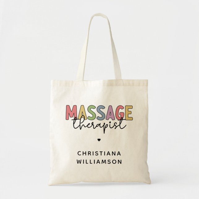 Tote Bag Thérapeute de massage sur mesure | Offres de masso (Devant)