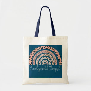 Tote Bag Thérapeute du développement Leopard Rainbow