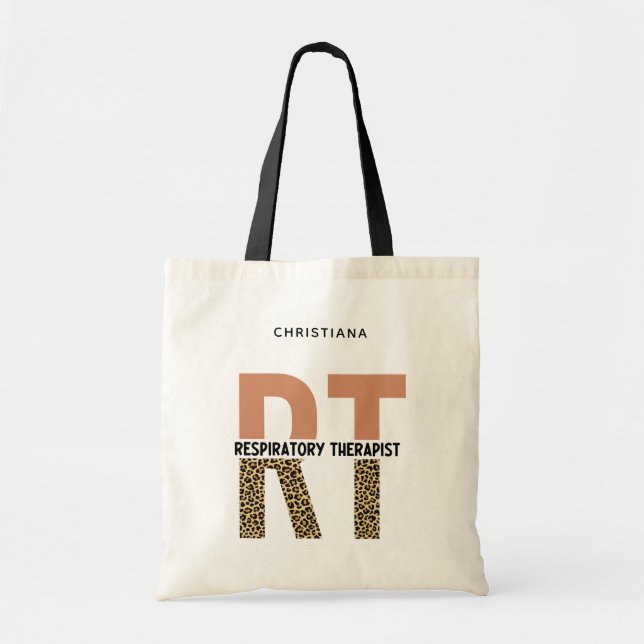 Tote Bag Thérapeute respiratoire personnalisée Don RT (Devant)