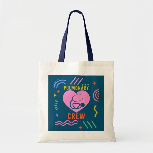 Tote Bag Thérapeute respiratoire Pulmoniste de l'équipage m (Devant)