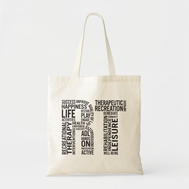 Tote Bag Thérapie récréationnelle droite (Devant)