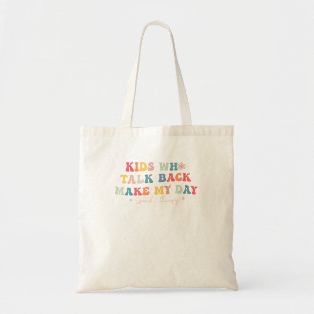 Tote Bag Thérapie vocale Langue Pathologiste Slp (Devant)