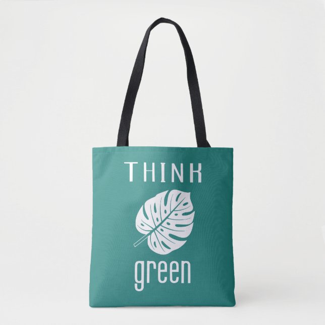 Tote bag THINK GREEN (Devant)