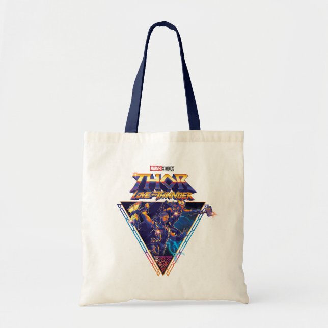Tote Bag Thor : Love and Thunder Graphique Triangle Prismat (Devant)