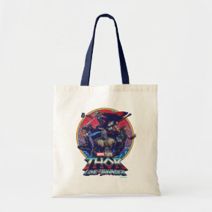 Tote Bag Thor : Love and Thunder Retro Group Graphic