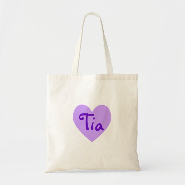 Tote Bag Tia en violet (Devant)